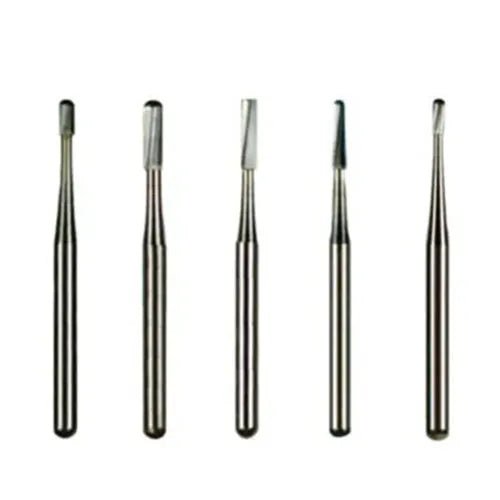 Mani Round End Straight Fissure Tungsten Carbide Burs - Global Surgicals