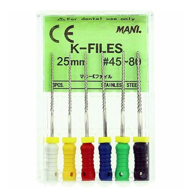 Mani Stainless Steel K Files - Global Surgicals