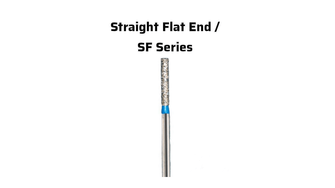 Mani Straight Fissure (SF) Series Regular Shank Diamond Burs - Global Surgicals