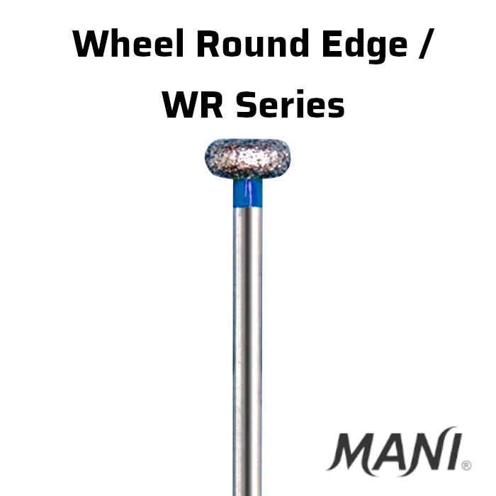 Mani Wheel Round (WR) Series Regular Shank Diamond Burs - Global Surgicals