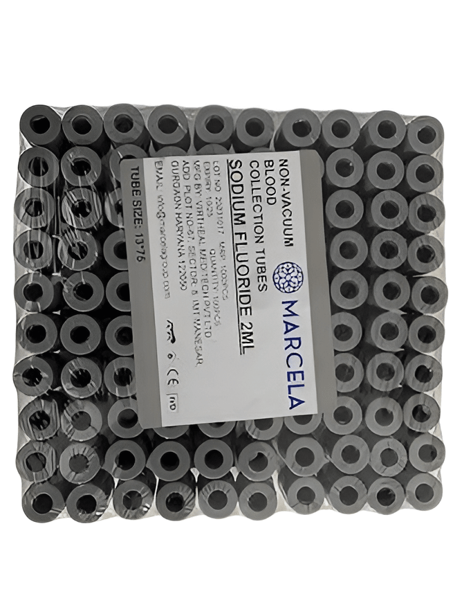Marcela Fluoride Vacuum Blood Collection Tube - Global Surgicals