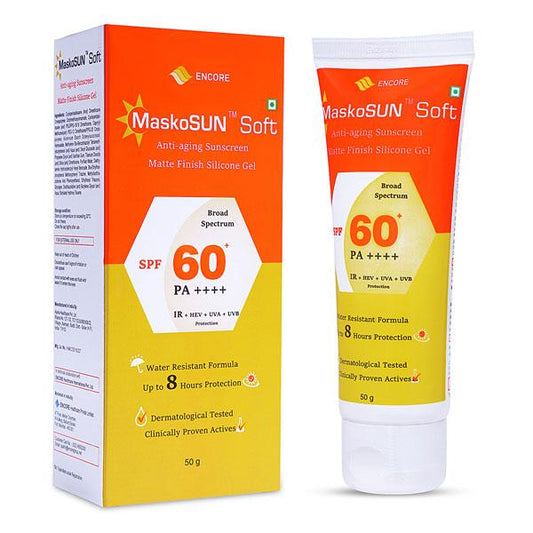MASKOSUN SOFT SPF 60+ PA ++++ Gel 50gm - Global Surgicals