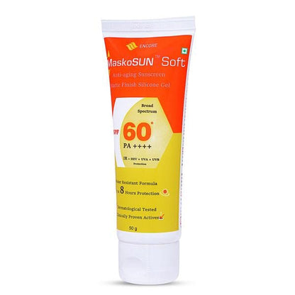 MASKOSUN SOFT SPF 60+ PA ++++ Gel 50gm - Global Surgicals