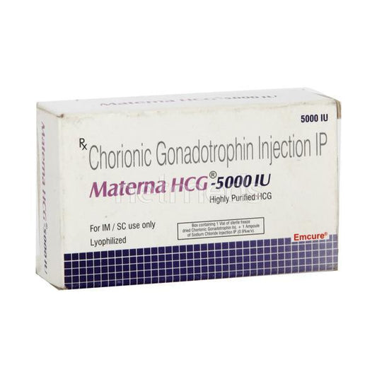 Materna Hcg 5000IU Injection 1's - Global Surgicals