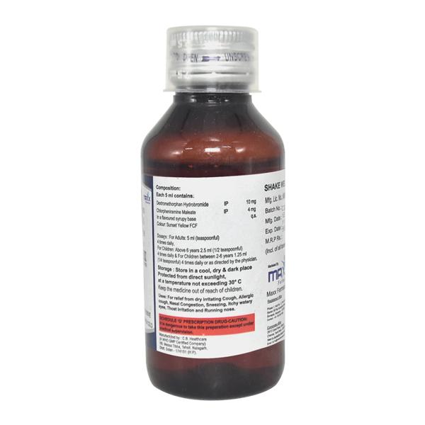 MAXCOFF DX Syrup 100ml - Global Surgicals