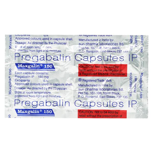 Maxgalin 150mg Capsule 10'S - Global Surgicals
