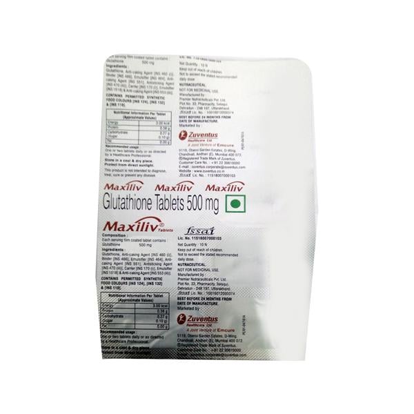 Maxiliv Tablet 10'S - Global Surgicals