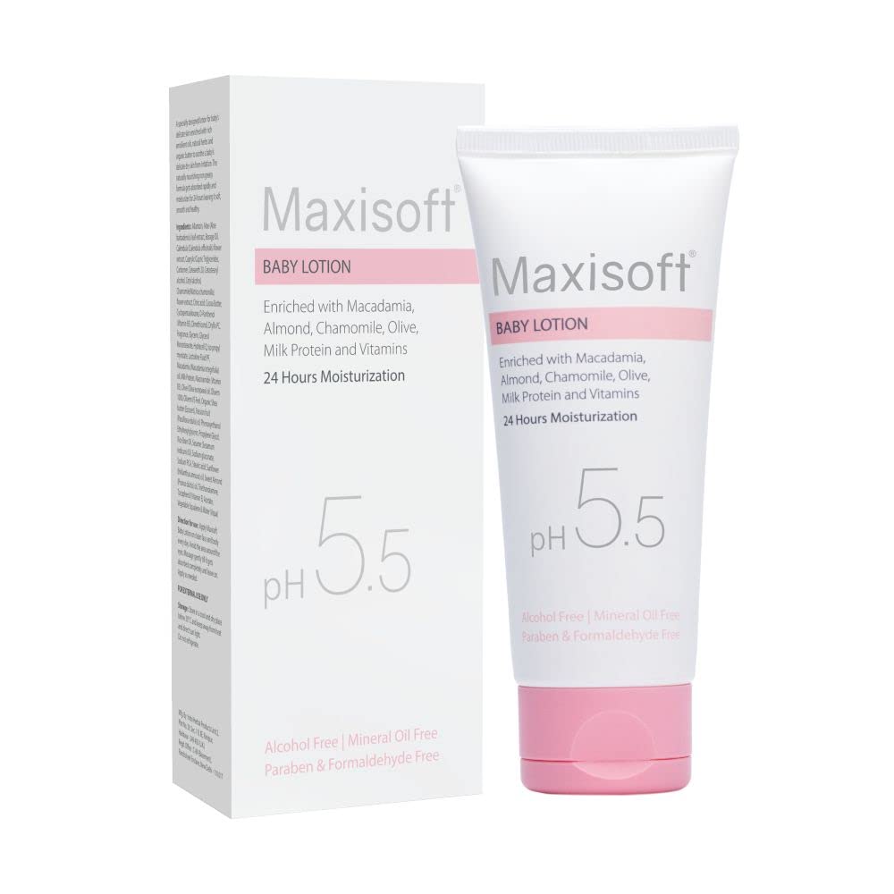 Maxisoft Baby Lotion (100ml) – Daily Moisturizer for Soft, Dry Skin | Gentle & Safe for Kids, All Skin Types | Pack of 1 - Global Surgicals