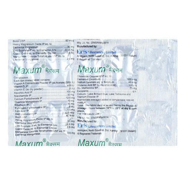 Maxum Tablet 10'S - Global Surgicals