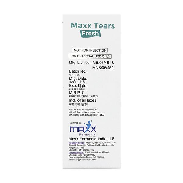 MAXX TEARS FRESH Eye Drops 10ml - Global Surgicals