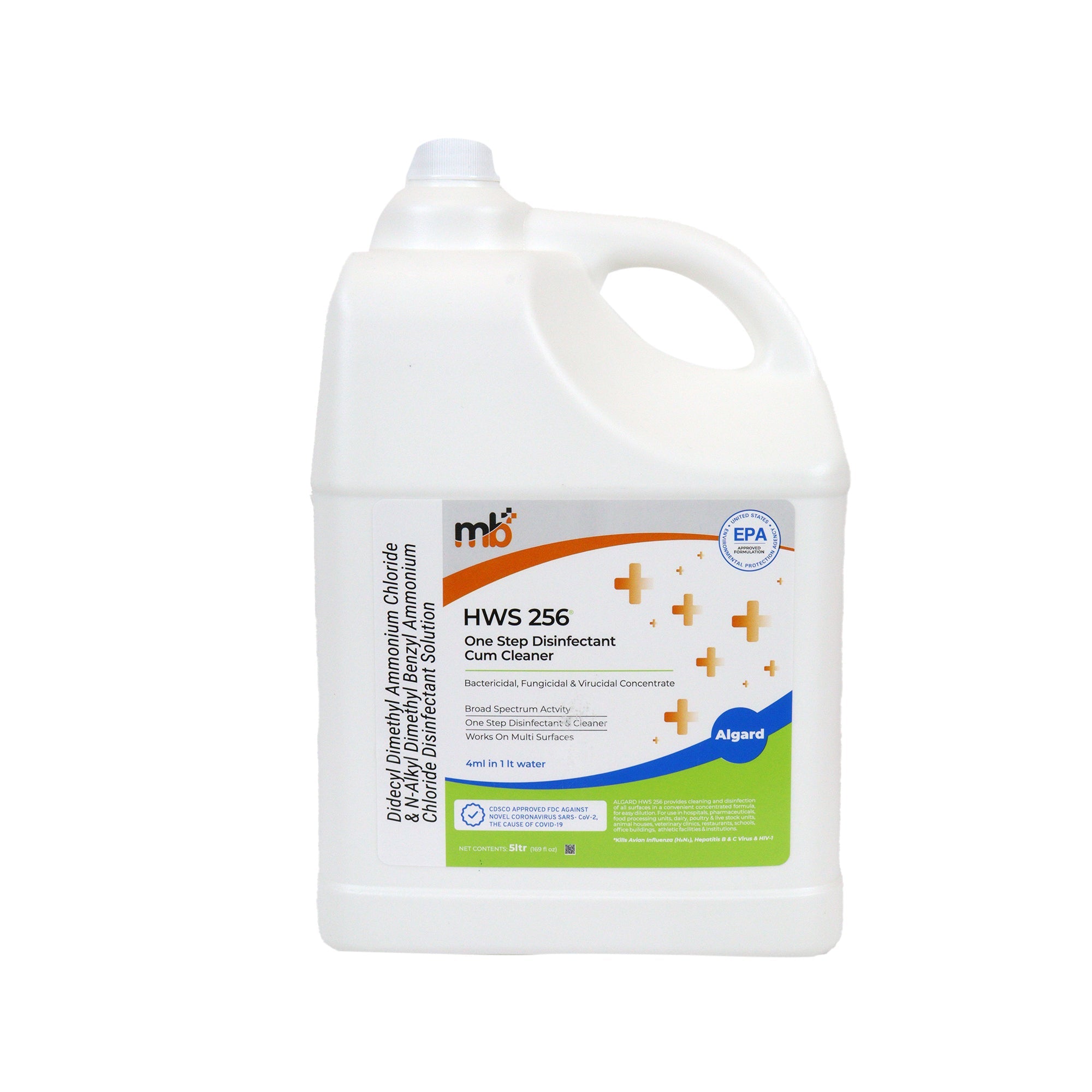 mb+ Algard HWS - 256 Multi - Purpose Disinfectant - Global Surgicals