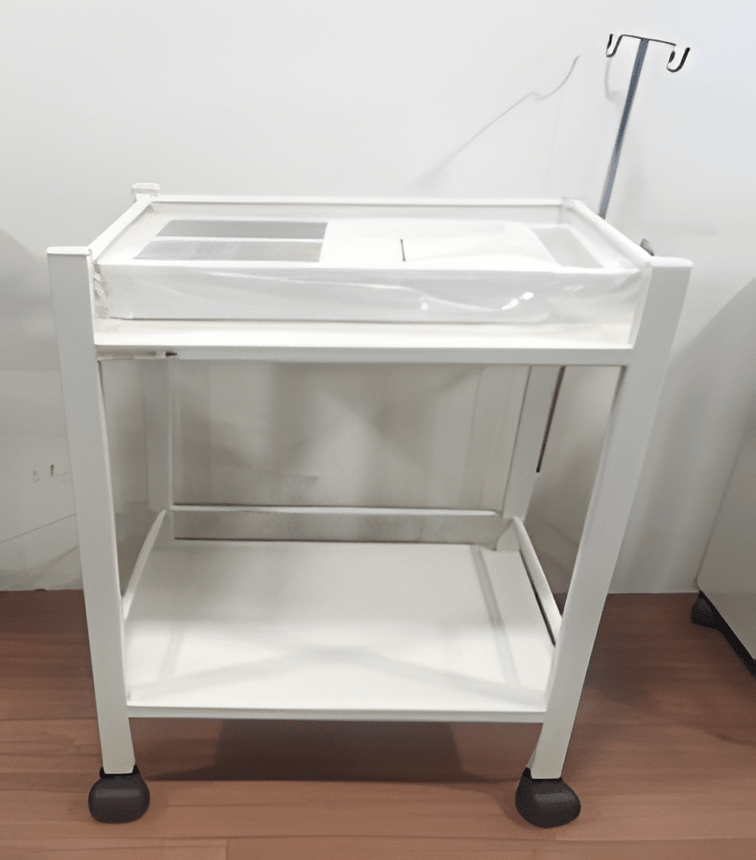 mb+ ECG Machine Trolley with Fully Powder Coated Frame - Global Surgicals