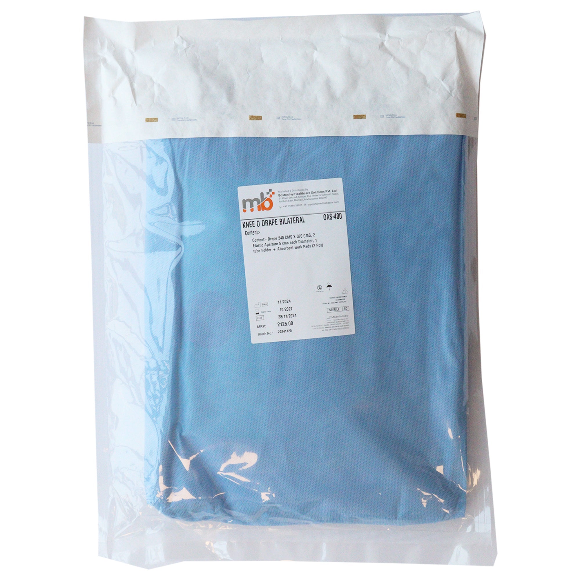 mb+ Knee O Drape Bilateral - Global Surgicals
