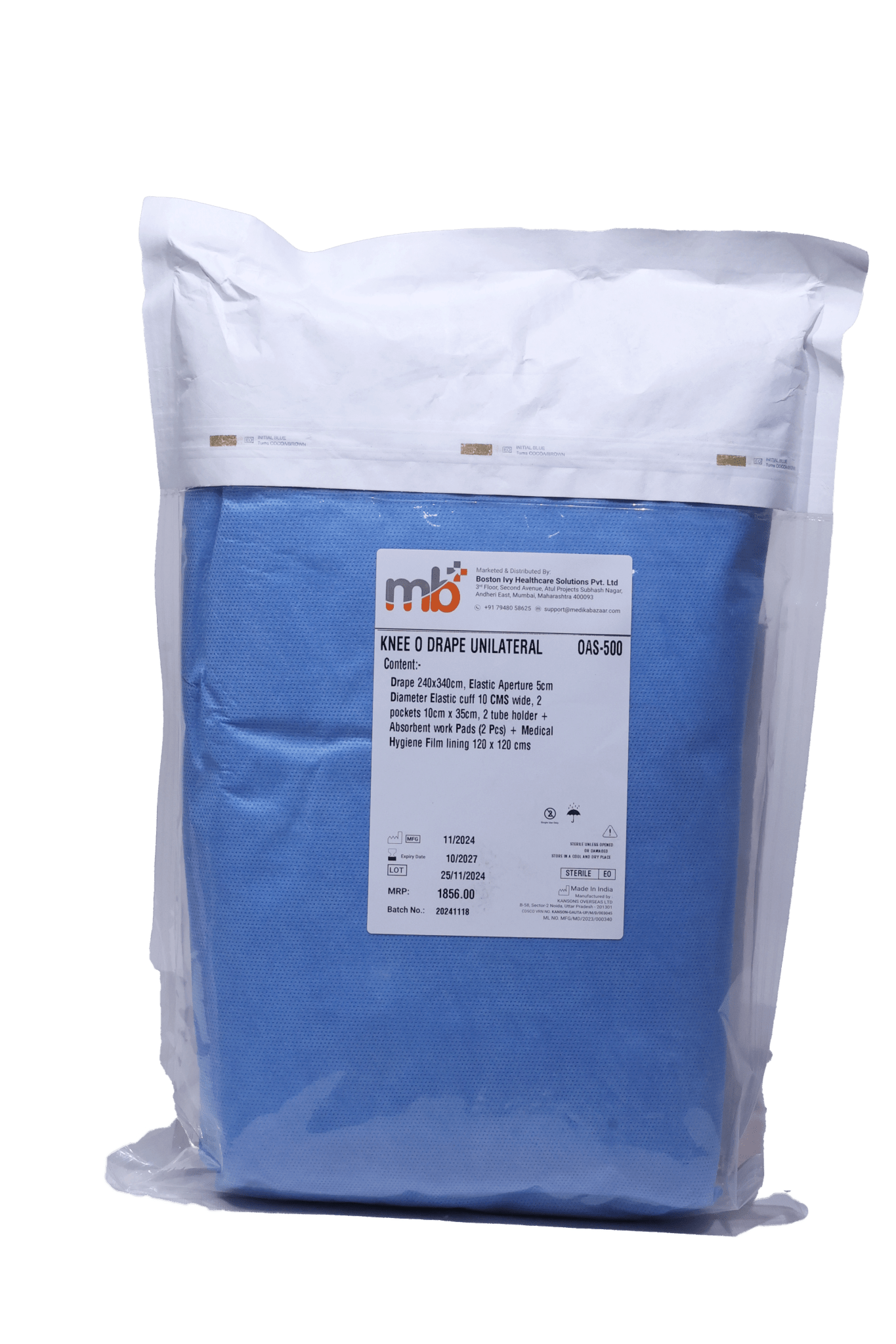 mb+ Knee O Drape Unilateral - Global Surgicals