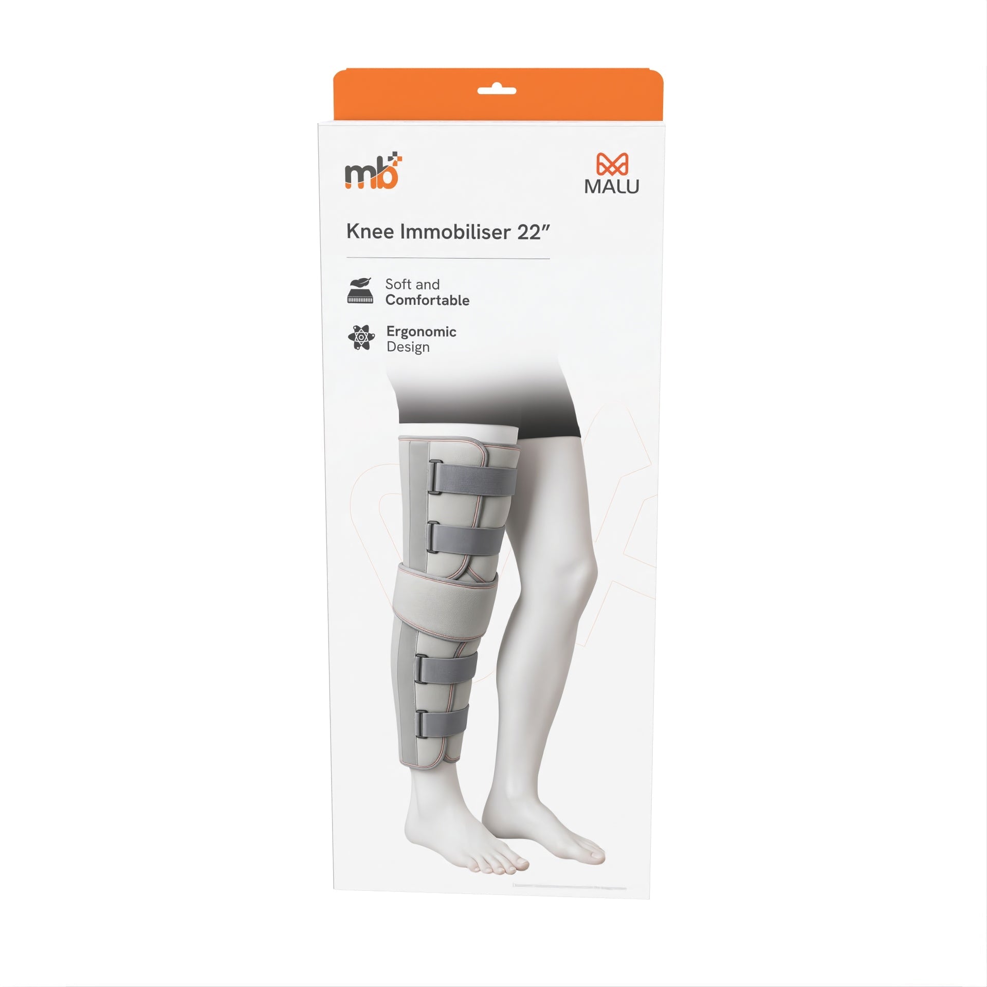 mb+ malu Knee Knee Immobilizer 22Inch - Global Surgicals