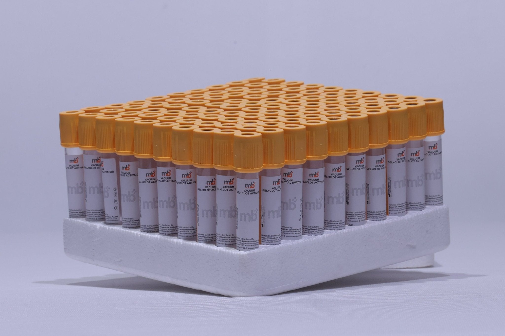mb+ Sodium Citrate 3.2% Glass Double Vacuum Blood Collection Tubes - Global Surgicals