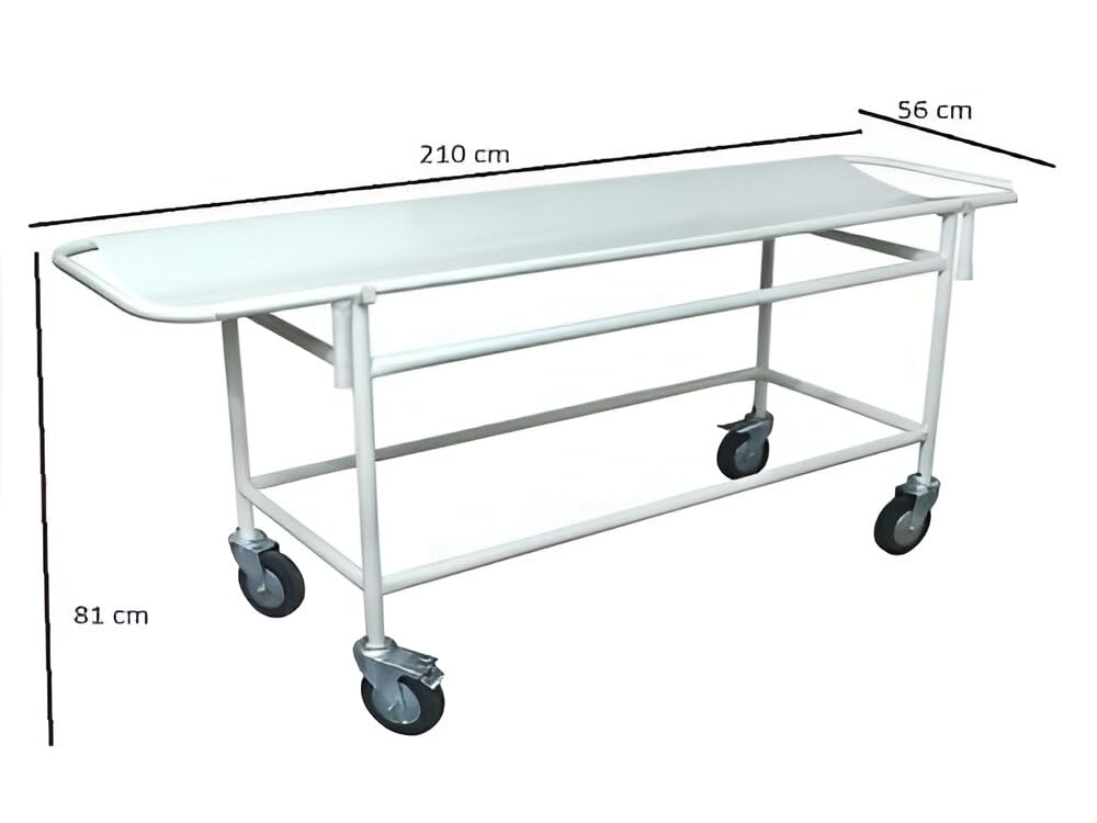 mb+ Stretcher On Trolley With 5 Heavy Wheels - Global Surgicals