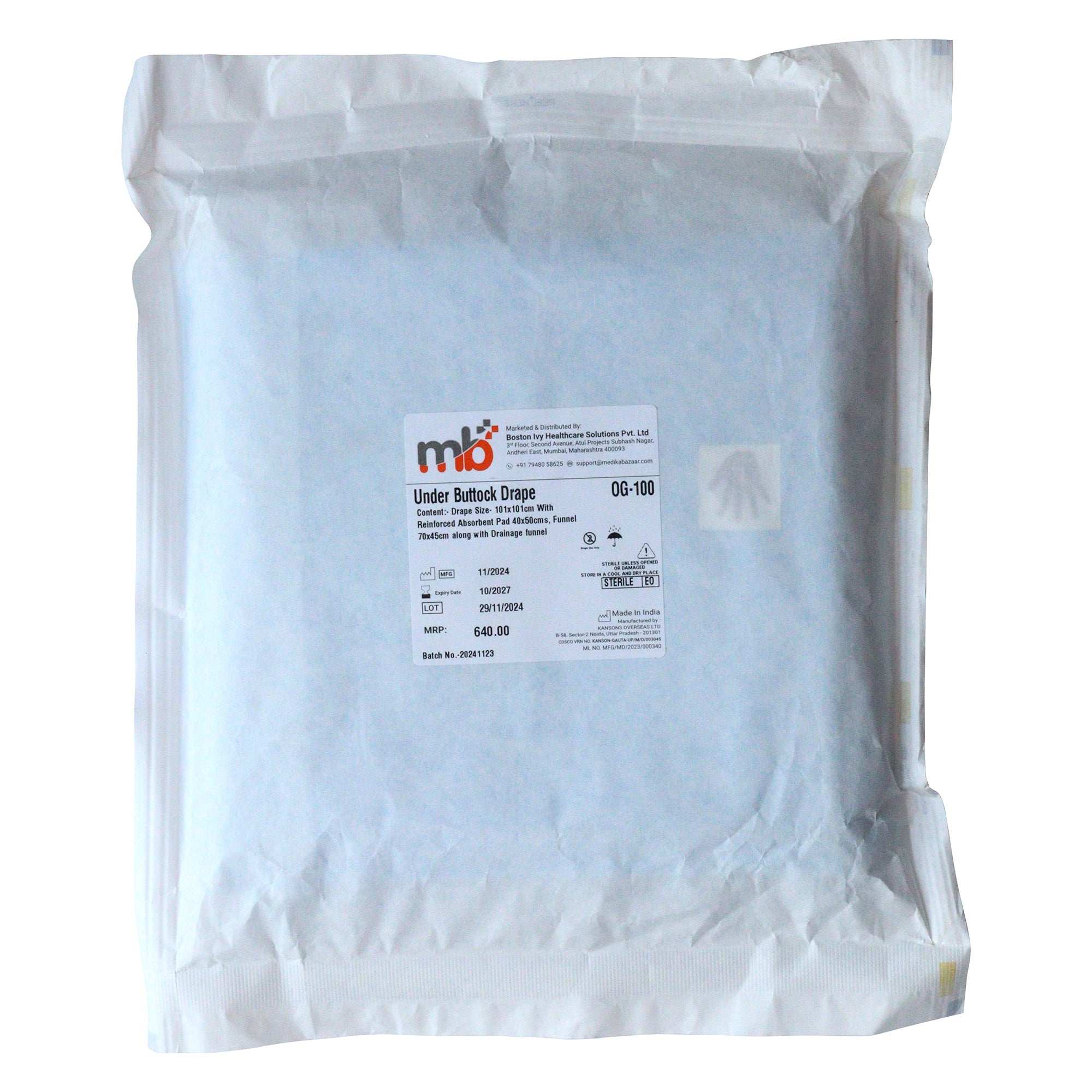 mb+ Under Buttocks Drape - Global Surgicals