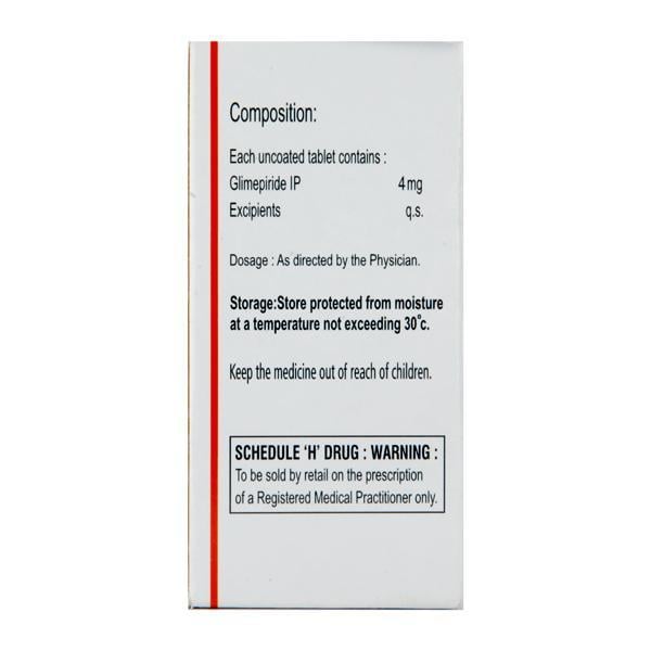 Glimisave 4mg Tablet 15'S