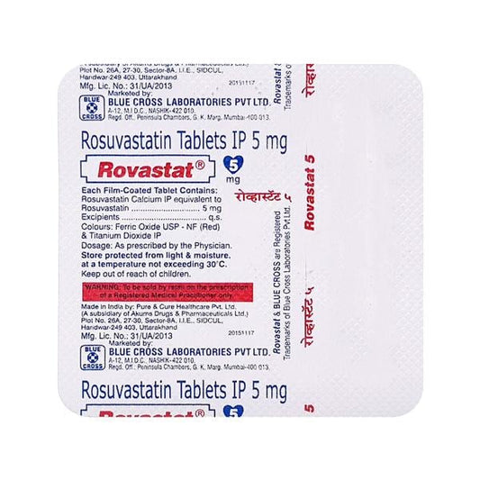 Rovastat 5mg Tablet 15'S