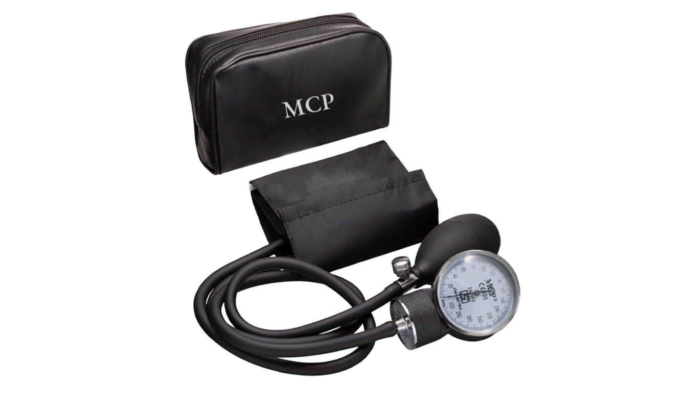 MCP Blood Pressure Monitor Sphygmomanometer Aneroid Type Manual Blood pressure monitor (Black)