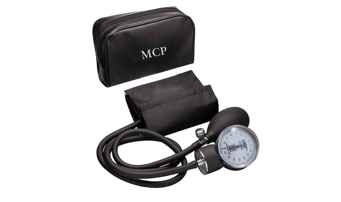 MCP Blood Pressure Monitor Sphygmomanometer Aneroid Type Manual Blood pressure monitor (Black) - Global Surgicals