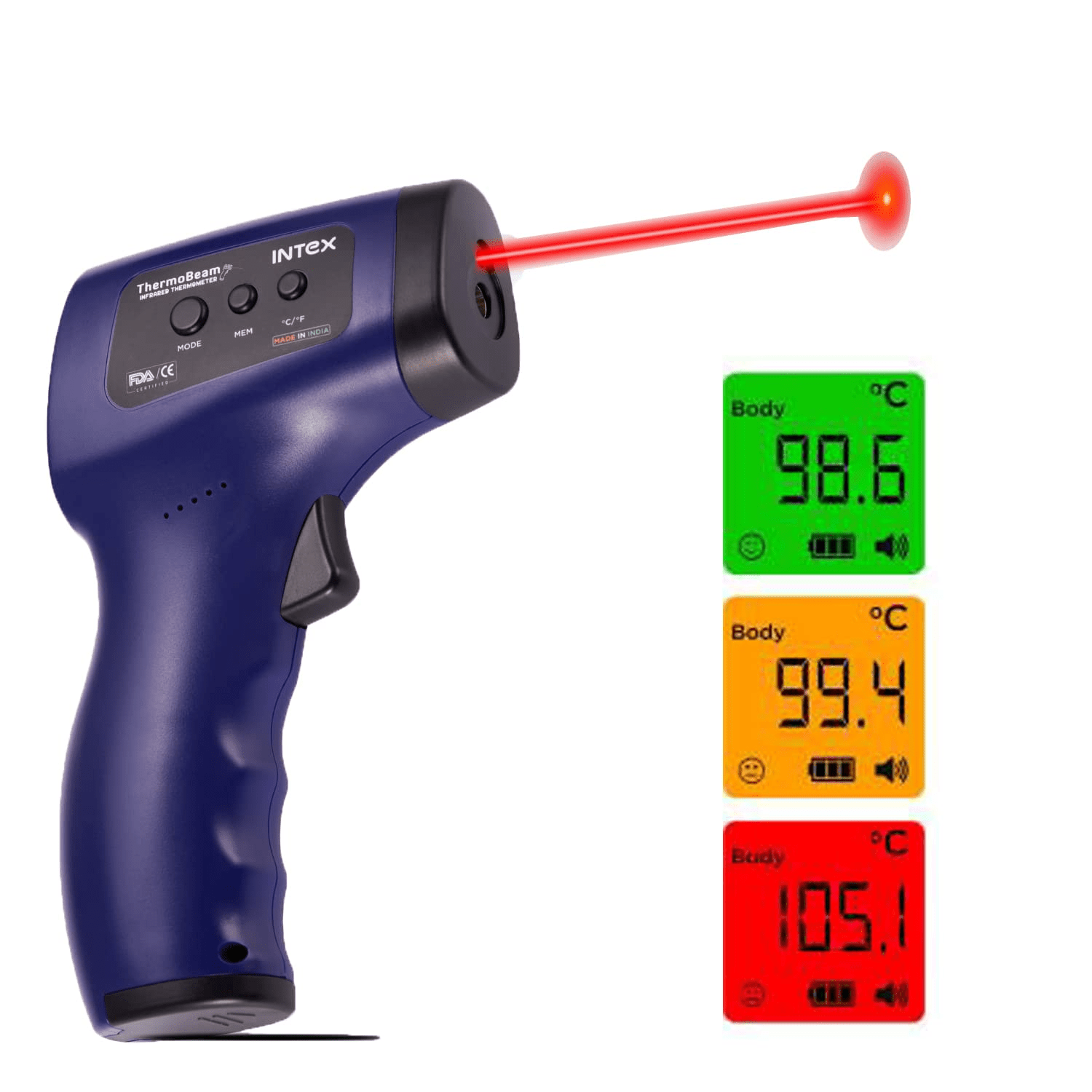 MCP Intex ThermoBeam Infrared Thermometer - Global Surgicals