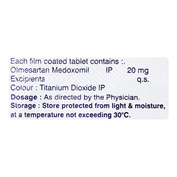 OLMETAC 20mg Tablet 10's