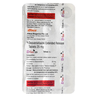 D FAX 25 Tablet 15's