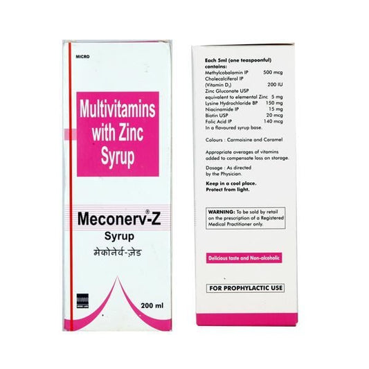 Meconerv Z Syrup 200ml - Global Surgicals