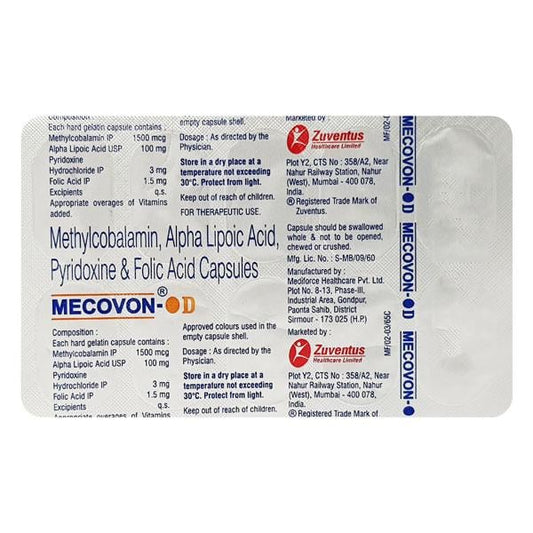 Mecovon OD Capsule 10'S - Global Surgicals