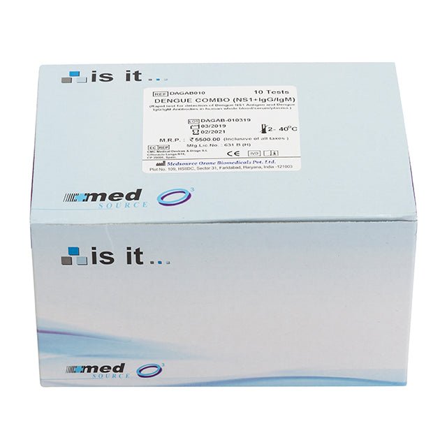 Med Source Is It Combo (NS1+IgG/IgM) Dengue Rapid Card - Global Surgicals