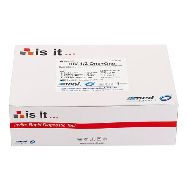Med Source Is It HIV 1/2 Test Device One+ One - Global Surgicals
