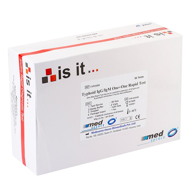 Med Source Is It Typhoid IgG/IgM One+One Rapid - Global Surgicals