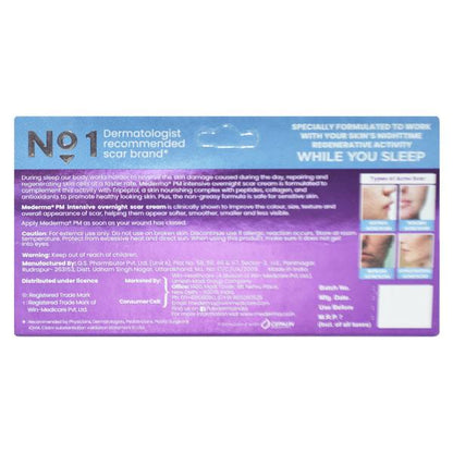 MEDERMA PM INTENSIVE OVERNIGHT SCAR Cream 10gm - Global Surgicals