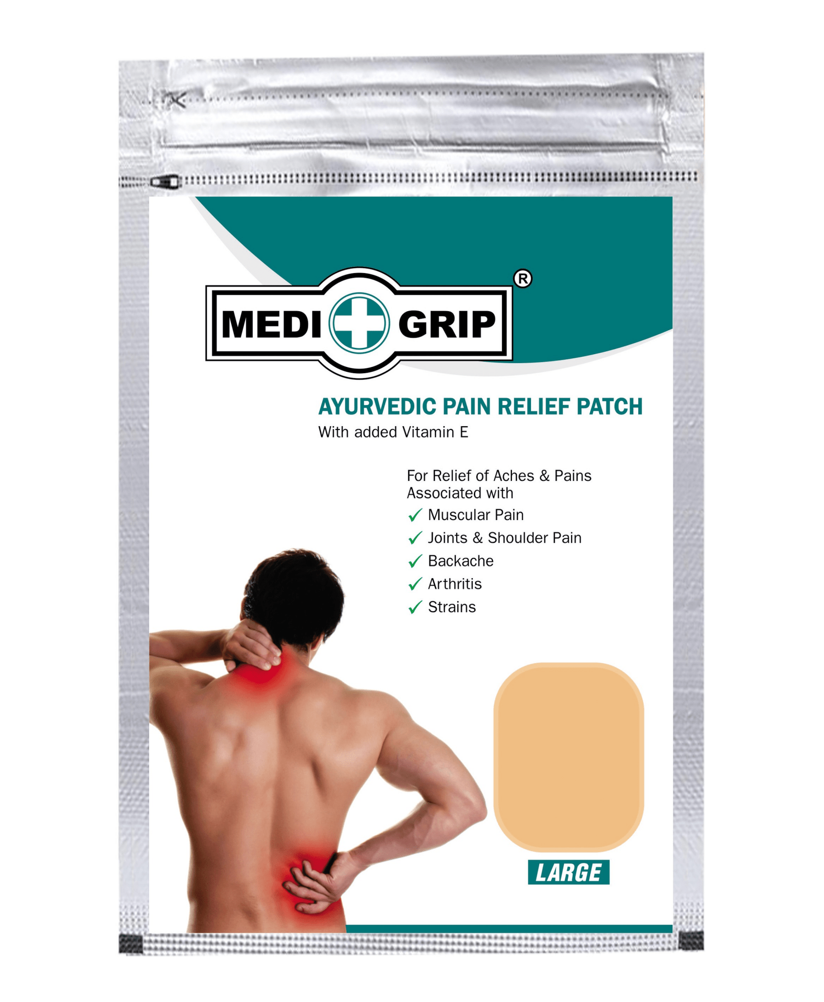 Medigrip Ayurvedic Pain Relief Patch - Global Surgicals