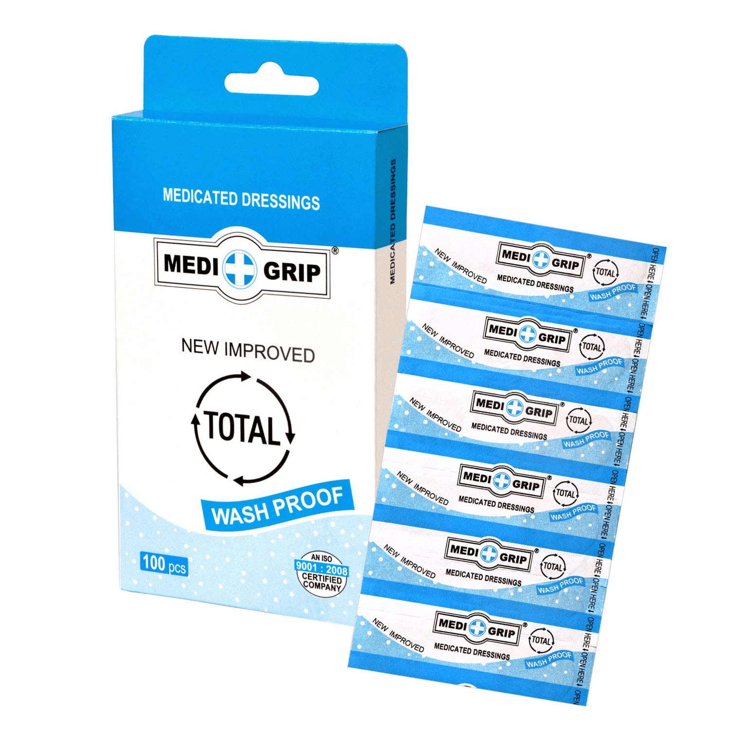 Medigrip Total Washproof Adhesive Bandage - Global Surgicals