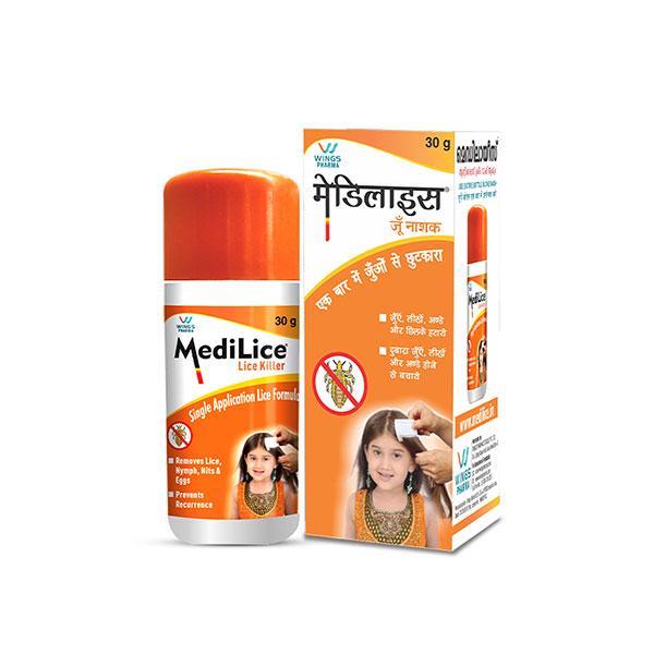 MEDILICE ANTI LICE HAIR Wash 30gm - Global Surgicals