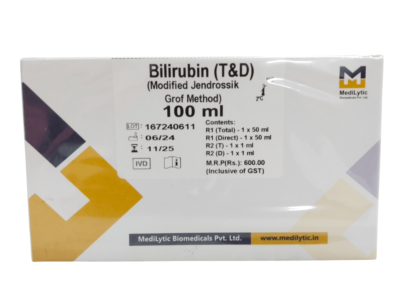 Medilytic Biomedicals Bilirubin T&D - Global Surgicals