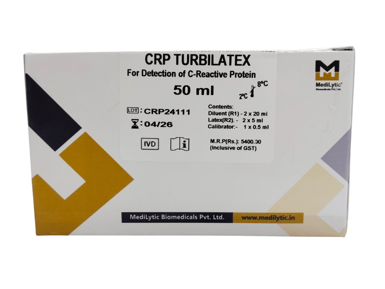 Medilytic Biomedicals CRP Turbilatex - Global Surgicals
