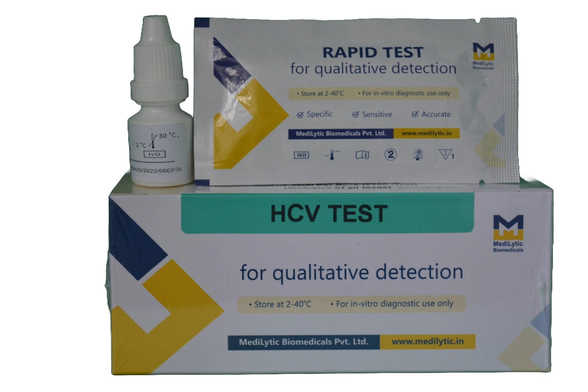Medilytic Biomedicals HCV Antibody Rapid Card - Global Surgicals