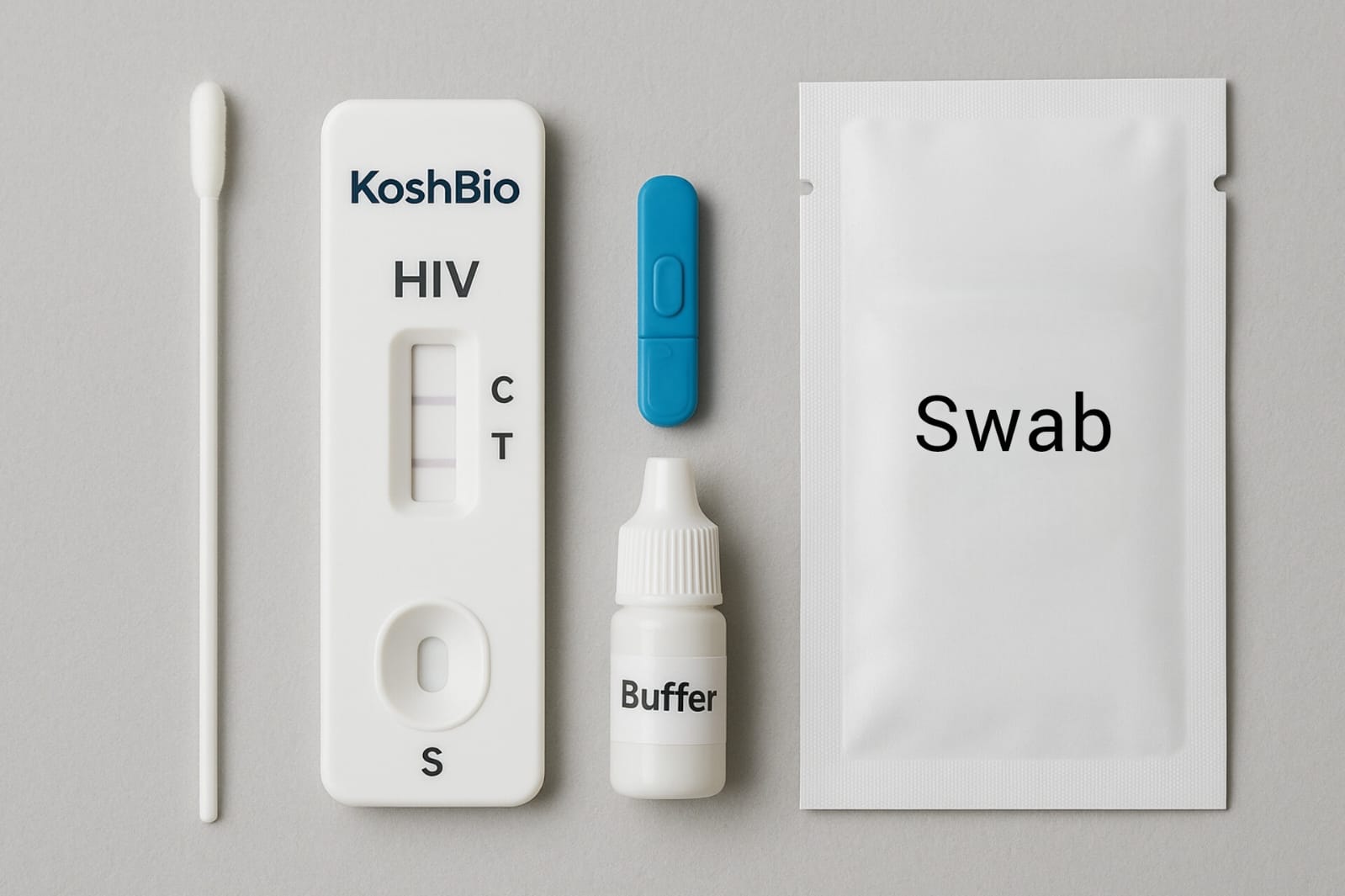 Medilytic Biomedicals Koshbio HIV - 1&2 Rapid Card - Global Surgicals