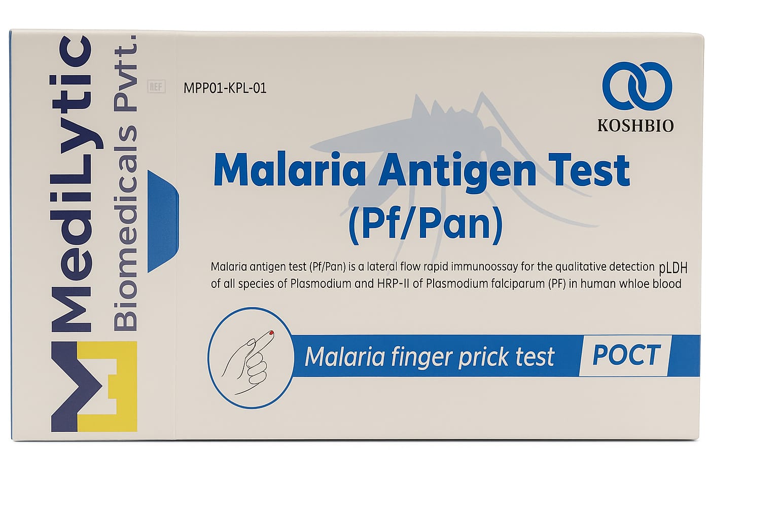 Medilytic Biomedicals Koshbio Malaria Pf/Pv Rapid Card - Global Surgicals
