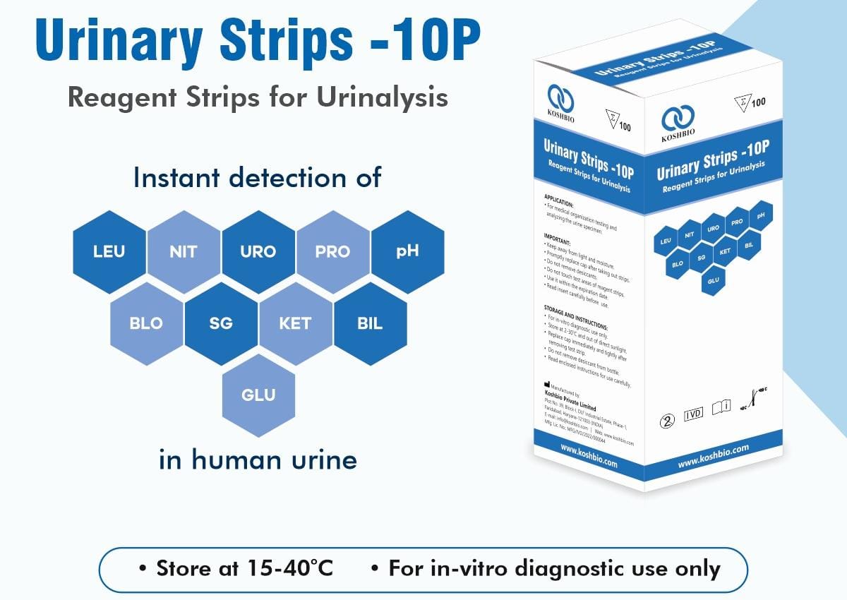 Medilytic Biomedicals Koshbio Urine Strip - Global Surgicals