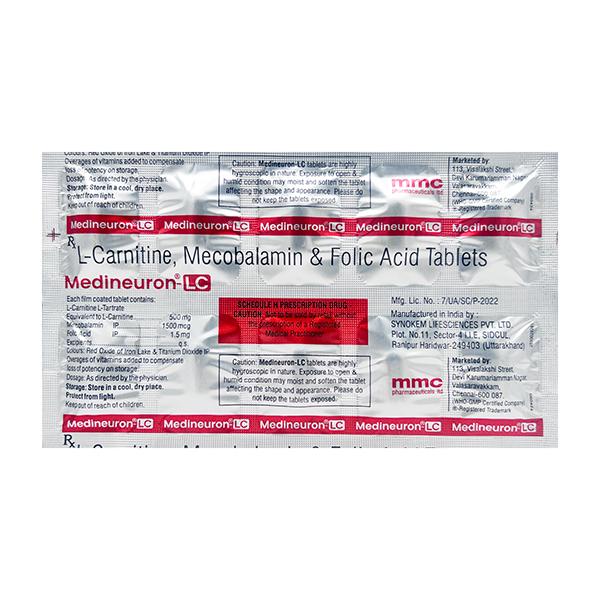 MEDINEURON LC Tablet 10's - Global Surgicals