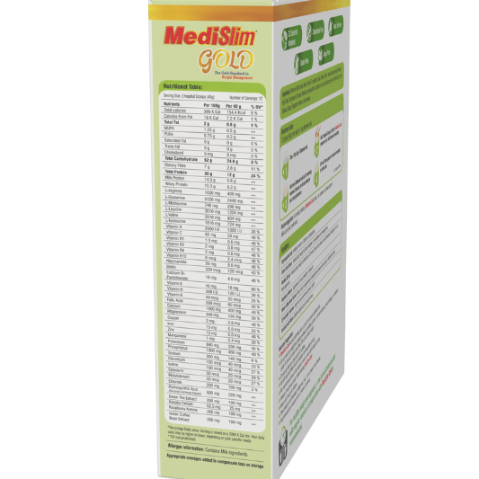 Medislim Gold Weight Management Powder-Vanilla 500g - Global Surgicals