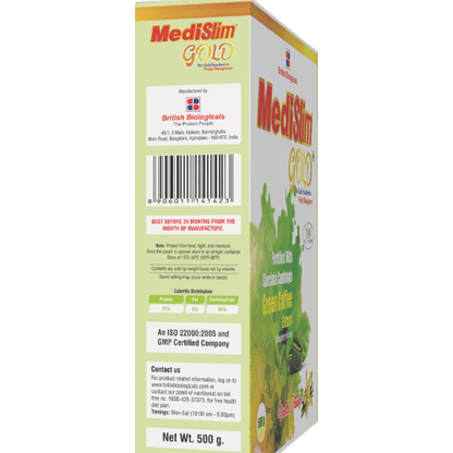 Medislim Gold Weight Management Powder-Vanilla 500g - Global Surgicals