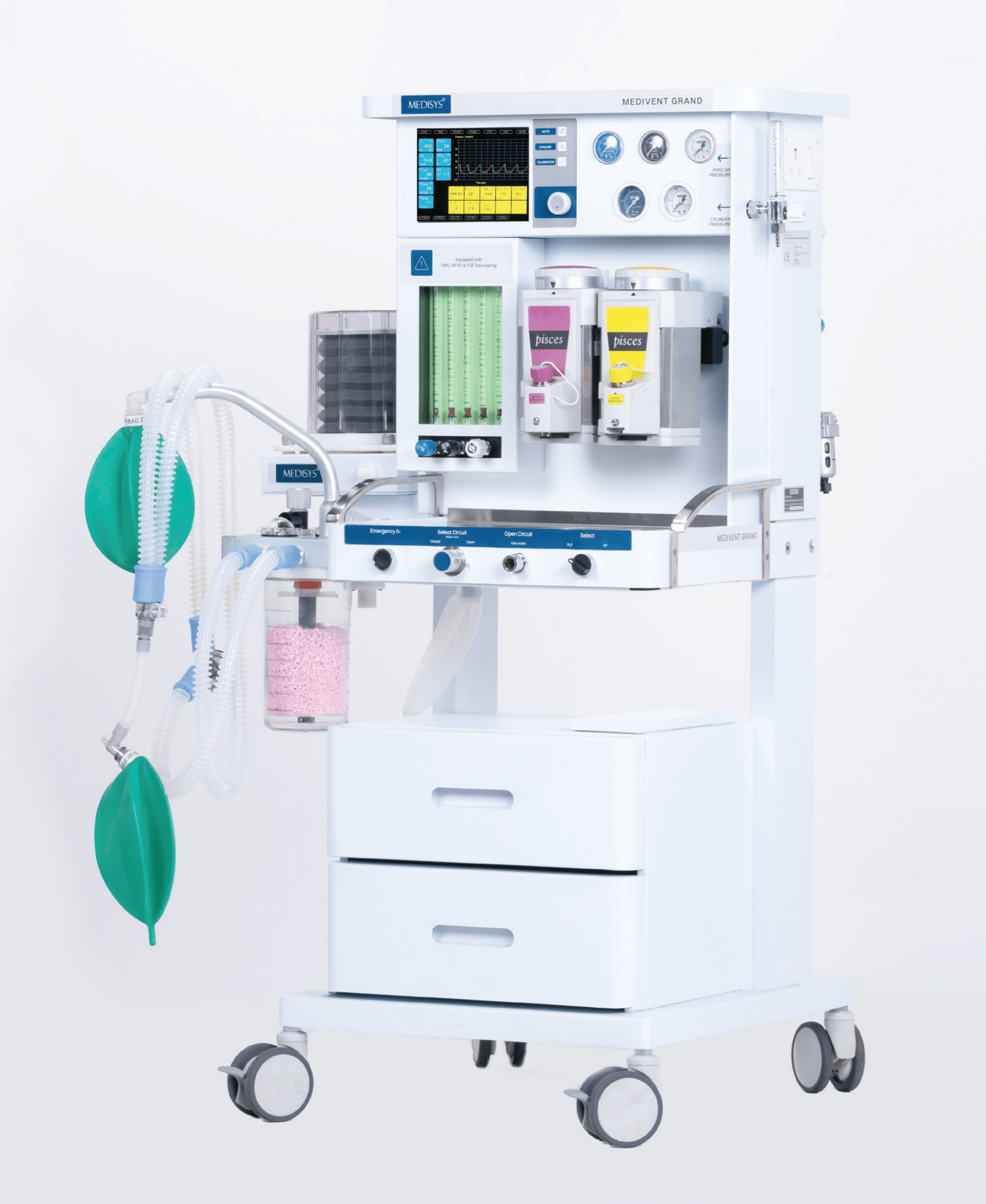 Medisys Grand Anesthesia Machine Workstation - Global Surgicals
