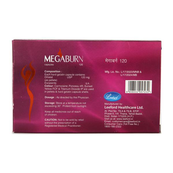 Megaburn 120mg Capsule 10'S - Global Surgicals