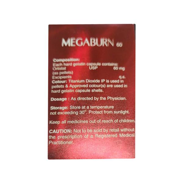 MEGABURN 60 Capsule 10's - Global Surgicals